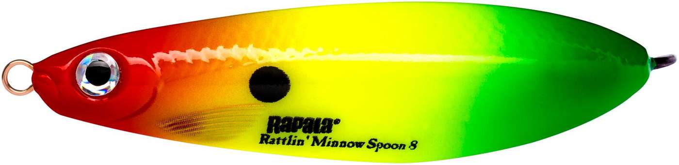 Блесна Rapala Rattlin' Minnow Spoon 08 RYGR