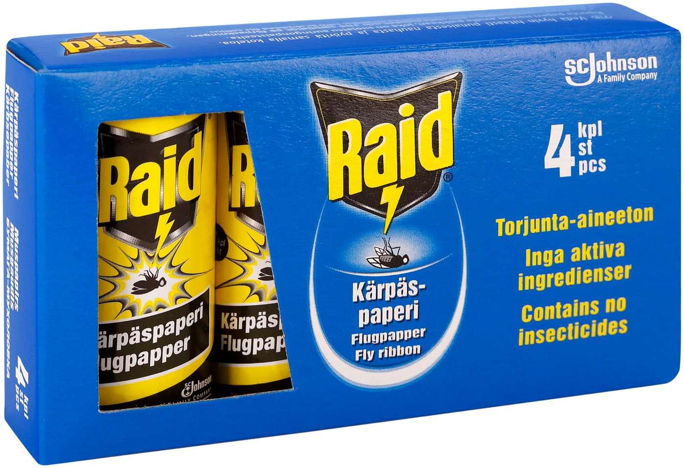 Средство против клея Raid Kärpäspaperi 4 шт.