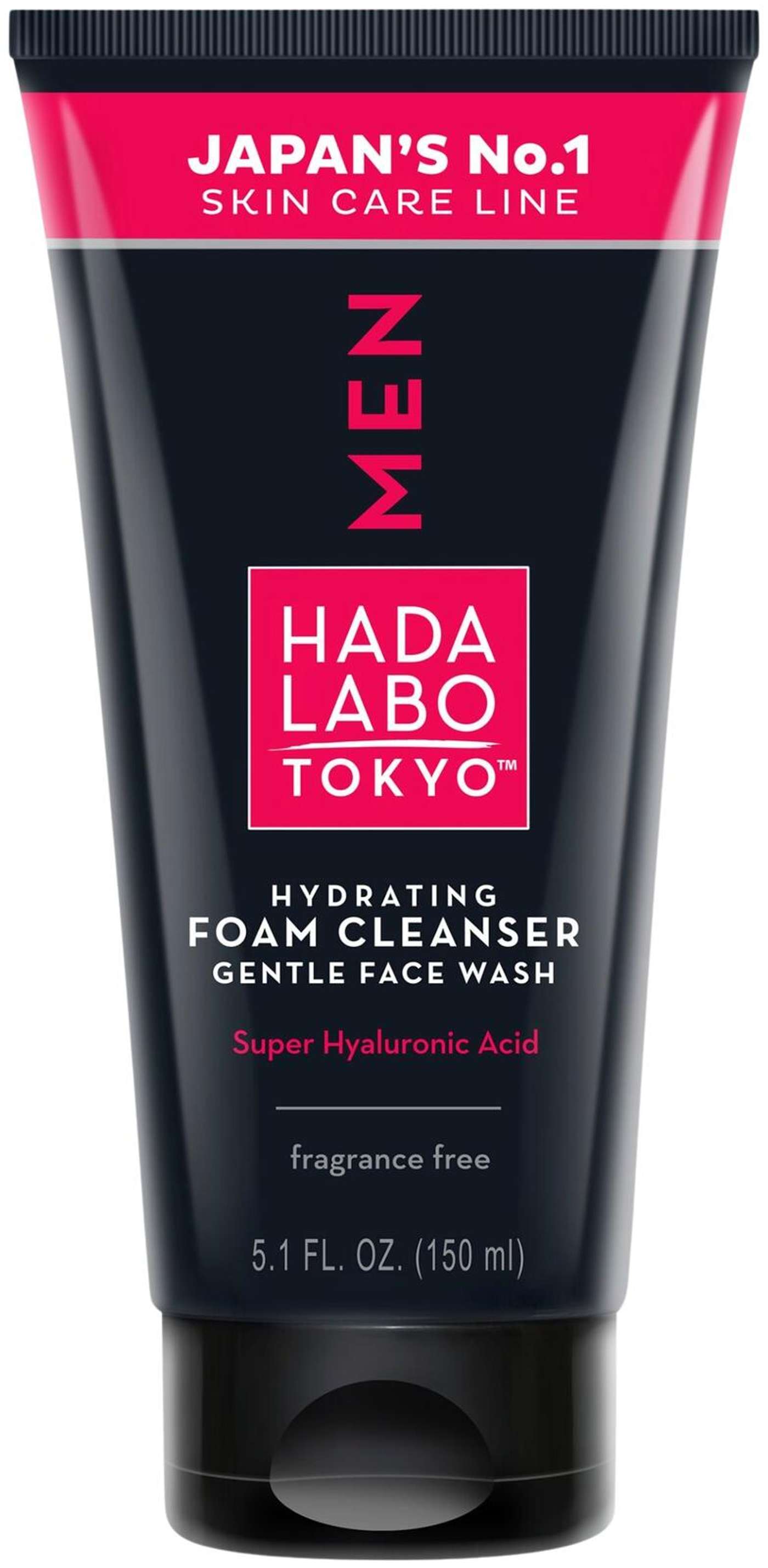 HADA LABO TOKYO MEN Увлажняющая очищающая пенка для умывания, нежное средство для умывания, 150 мл