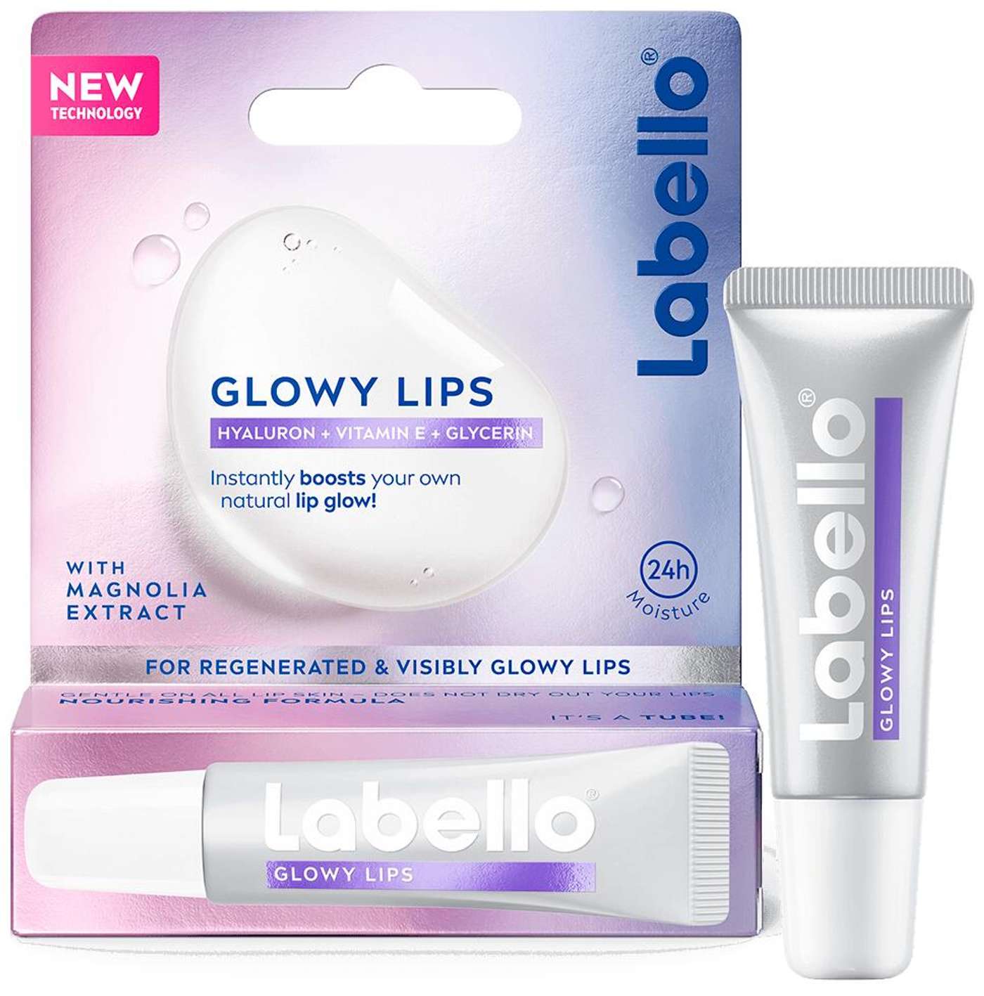 Labello 10 мл Крем для губ Glowy Lips