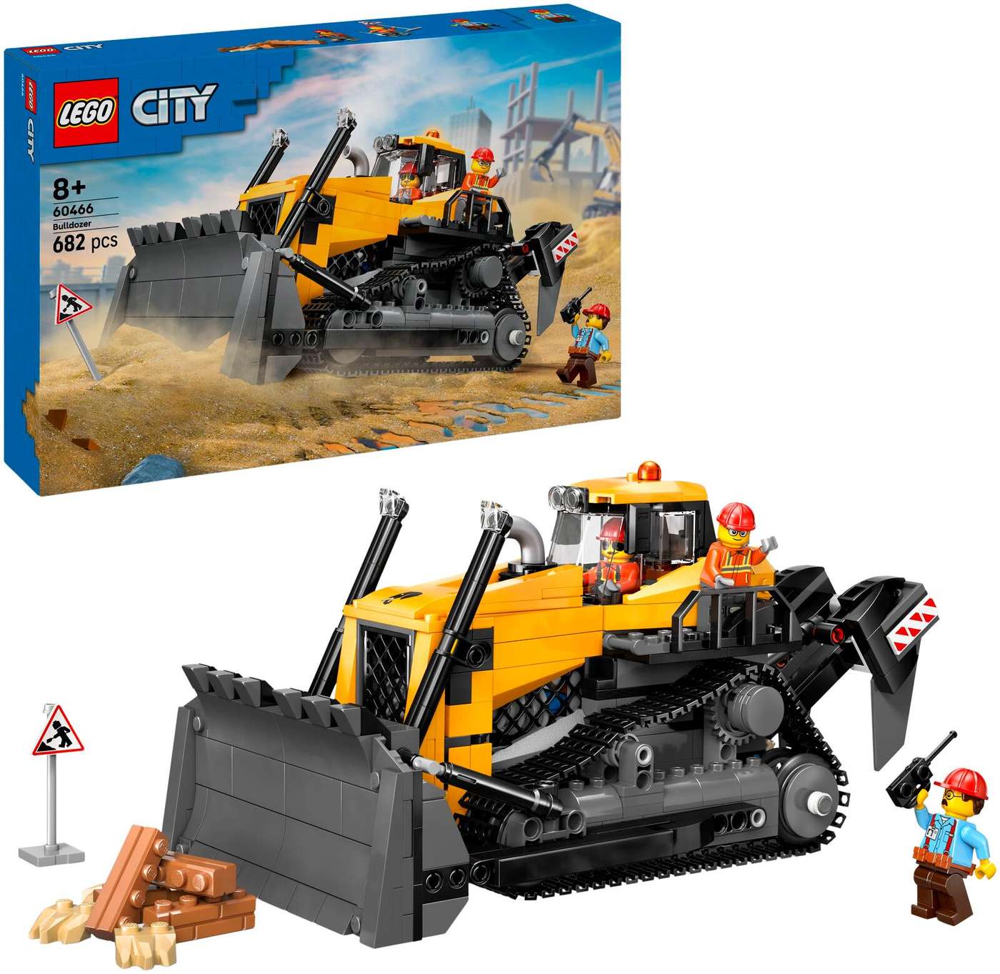 LEGO® City 60466 Желтый бульдозер