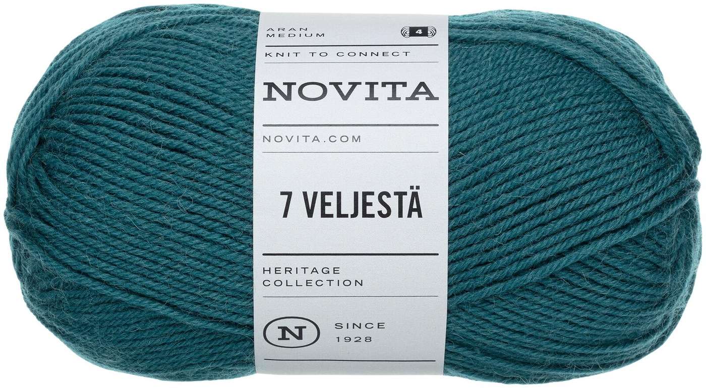 Пряжа Novita 7 от Brother 100 г чары 185 (цвет чары)