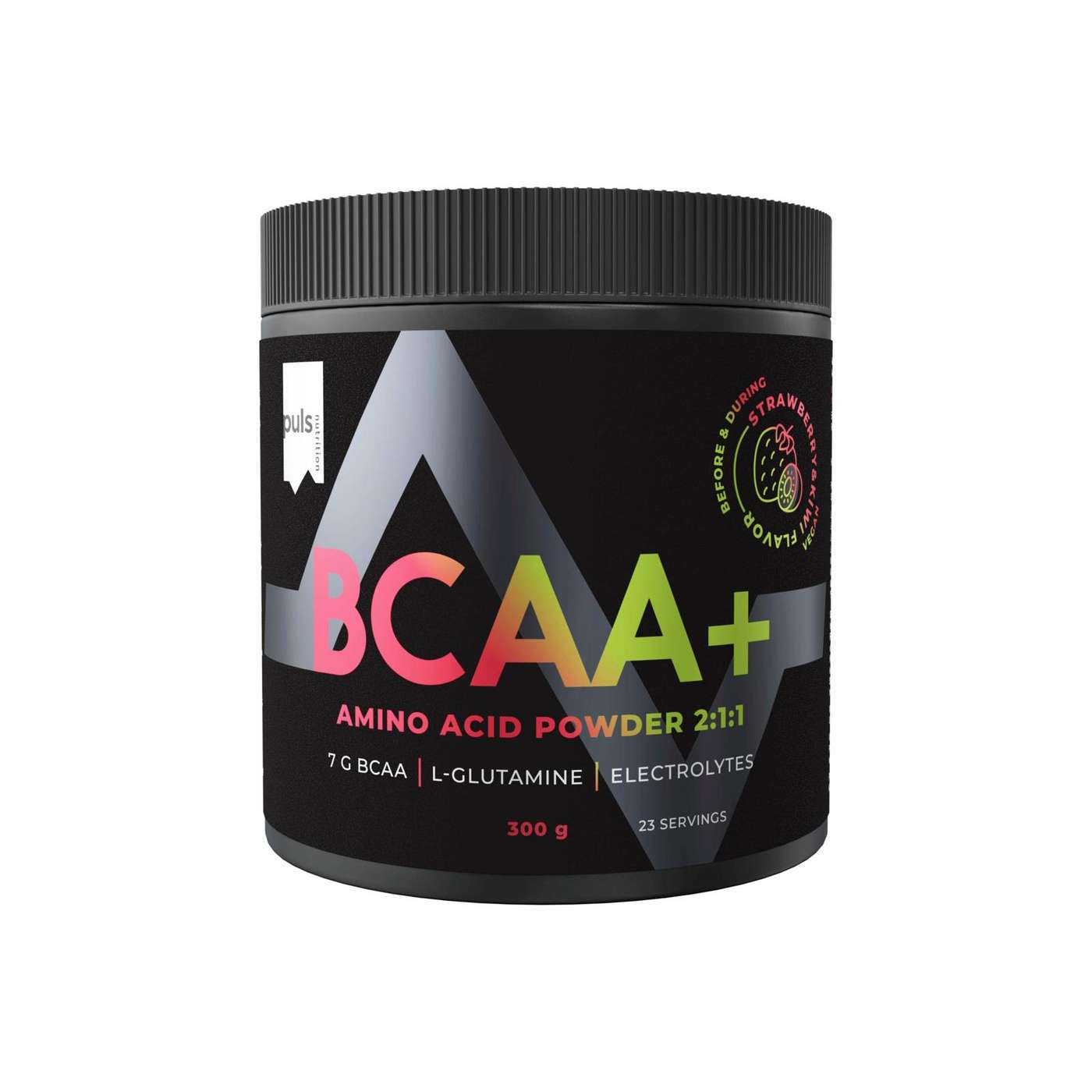 PULS BCAA + 300 г порошок аминокислотного напитка со вкусом клубники и киви