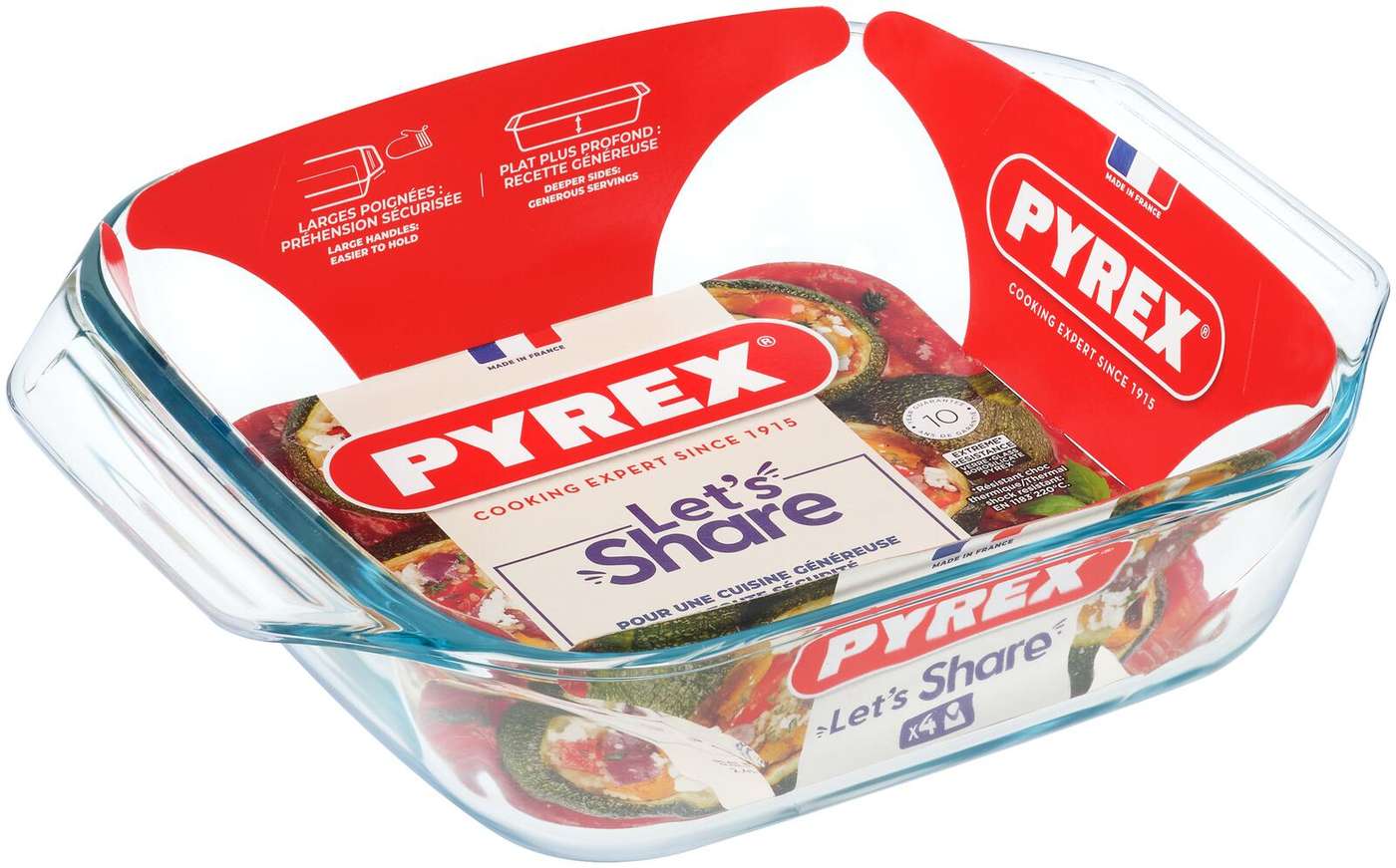 Стеклянная тарелка Pyrex Irresistible 29x23см (цвет прозрачный)