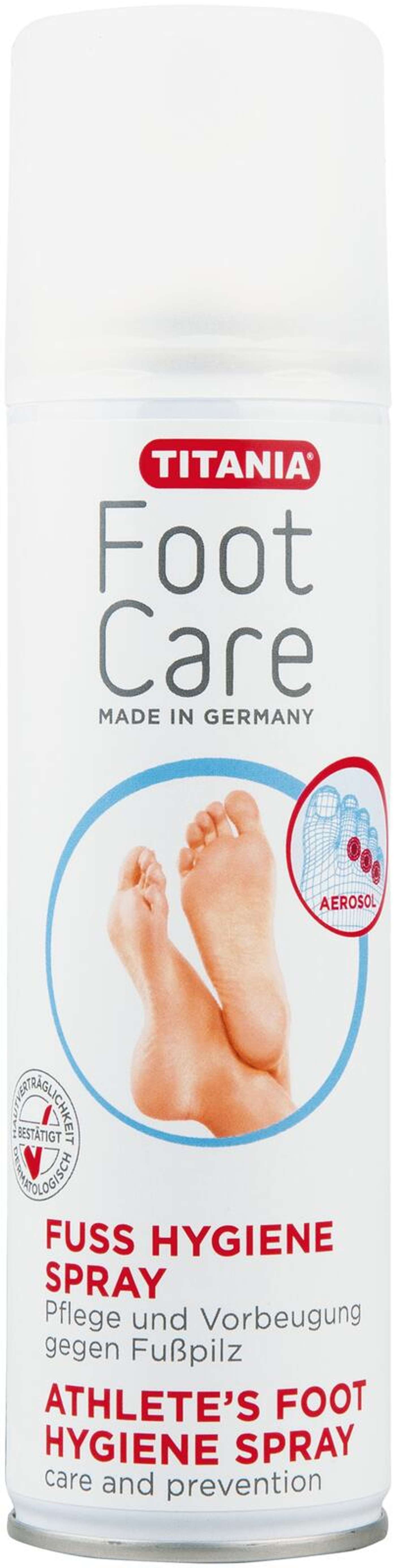 Освежающий спрей для ног Titania Foot Care придает ногам легкий и свежий аромат и сохраняет свежесть в течение всего дня. Спрей для ног нейтрализует запахи и снижает влажность.