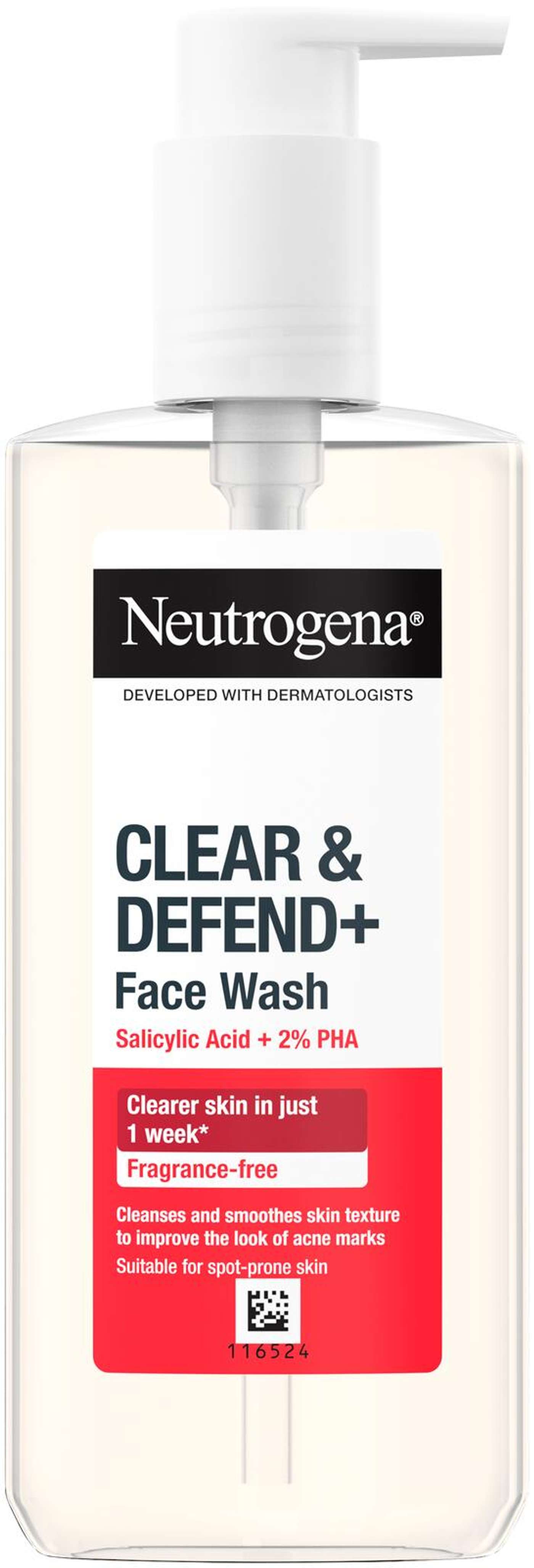 Neutrogena Clear & Defend + Средство для умывания Facial Wash 200 мл