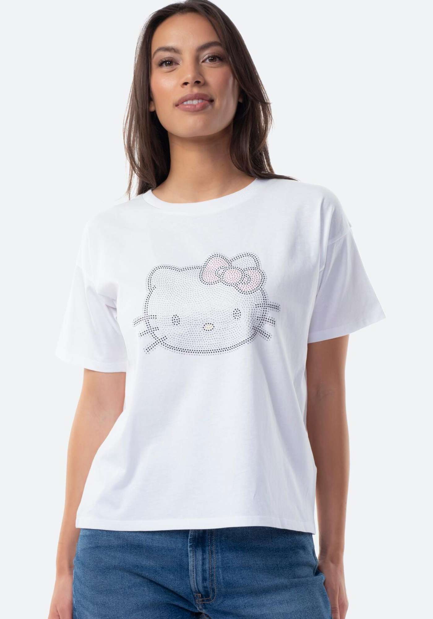 Женская футболка Hello Kitty I278824 (размер XS, цвет БЕЛЫЙ 1)