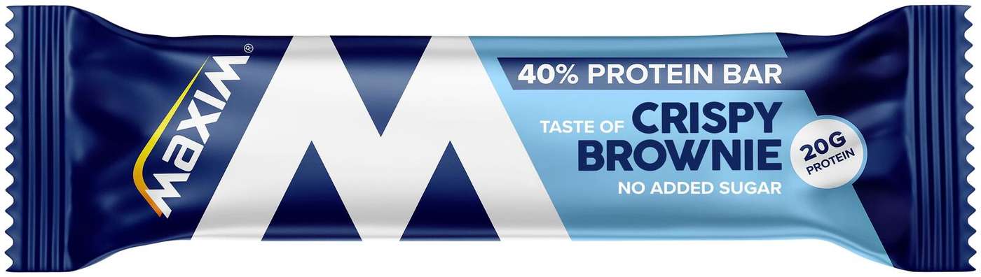 Протеиновый батончик Maxim 40% Crispy Brownie, 50 г
