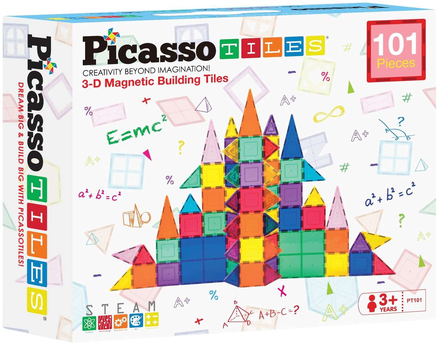 Магнитный конструктор PicassoTiles, 101 деталь.