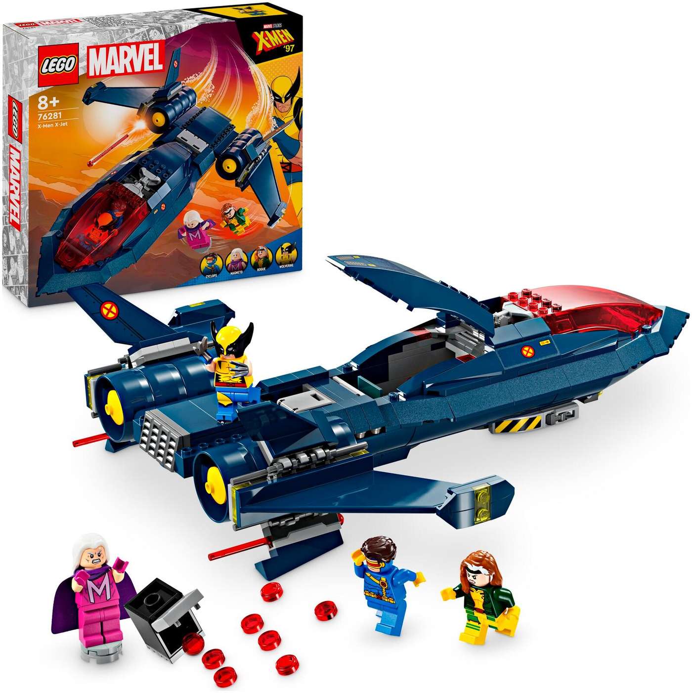 LEGO Super Heroes Marvel 76281 Люди Икс: Икс-Джет, игрушка-конструктор