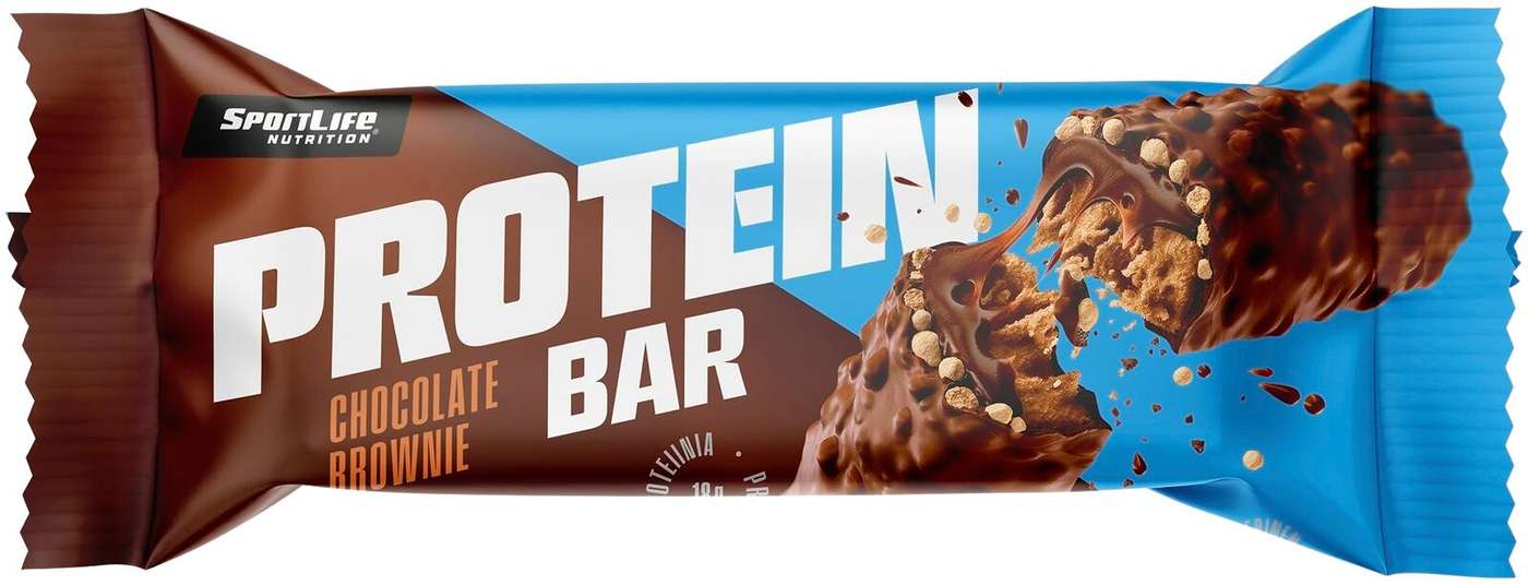 Протеиновый батончик SportLife Nutrition 45 г Протеиновый батончик с шоколадным брауни