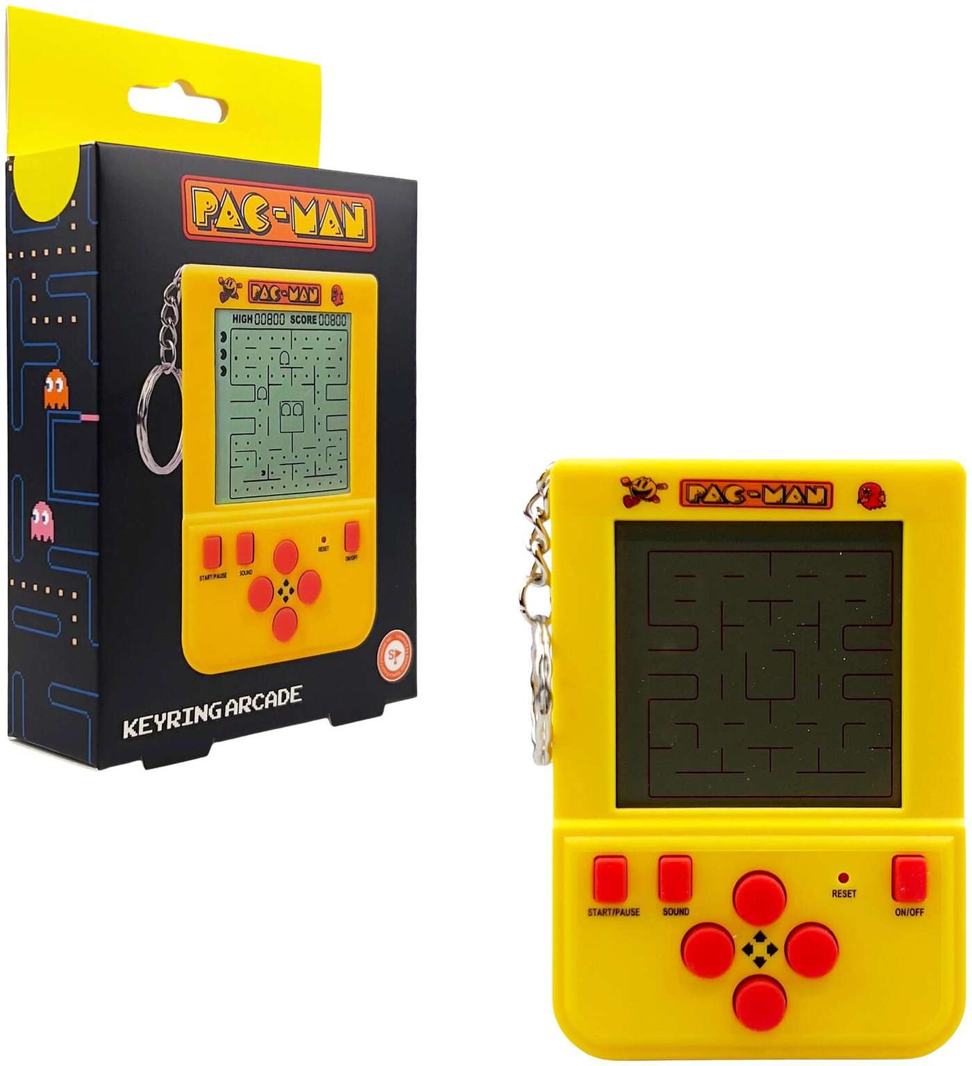 Игра Pac-Man на брелке