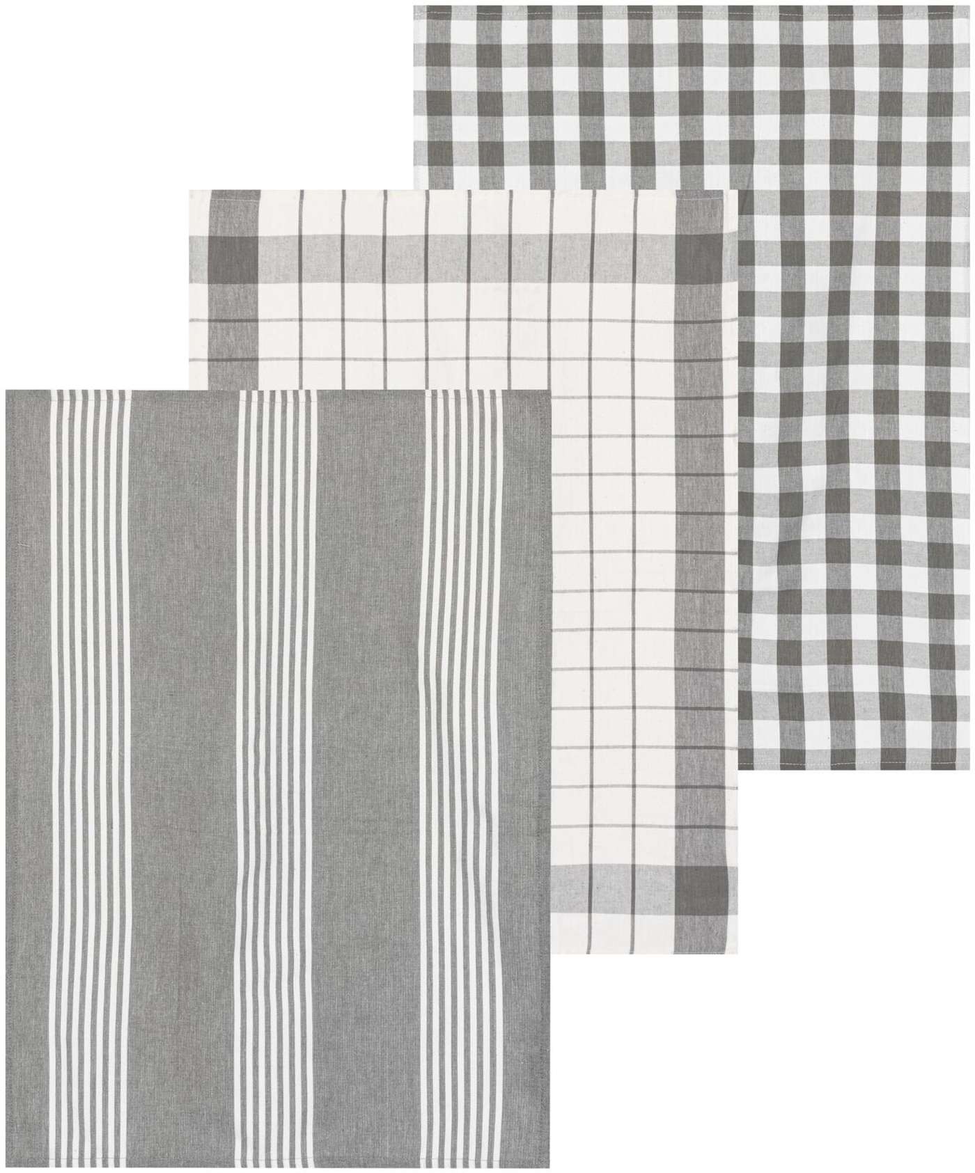 Полотенца кухонные Tex Home Stripes 3 шт серый (цвет СЕРЫЙ)