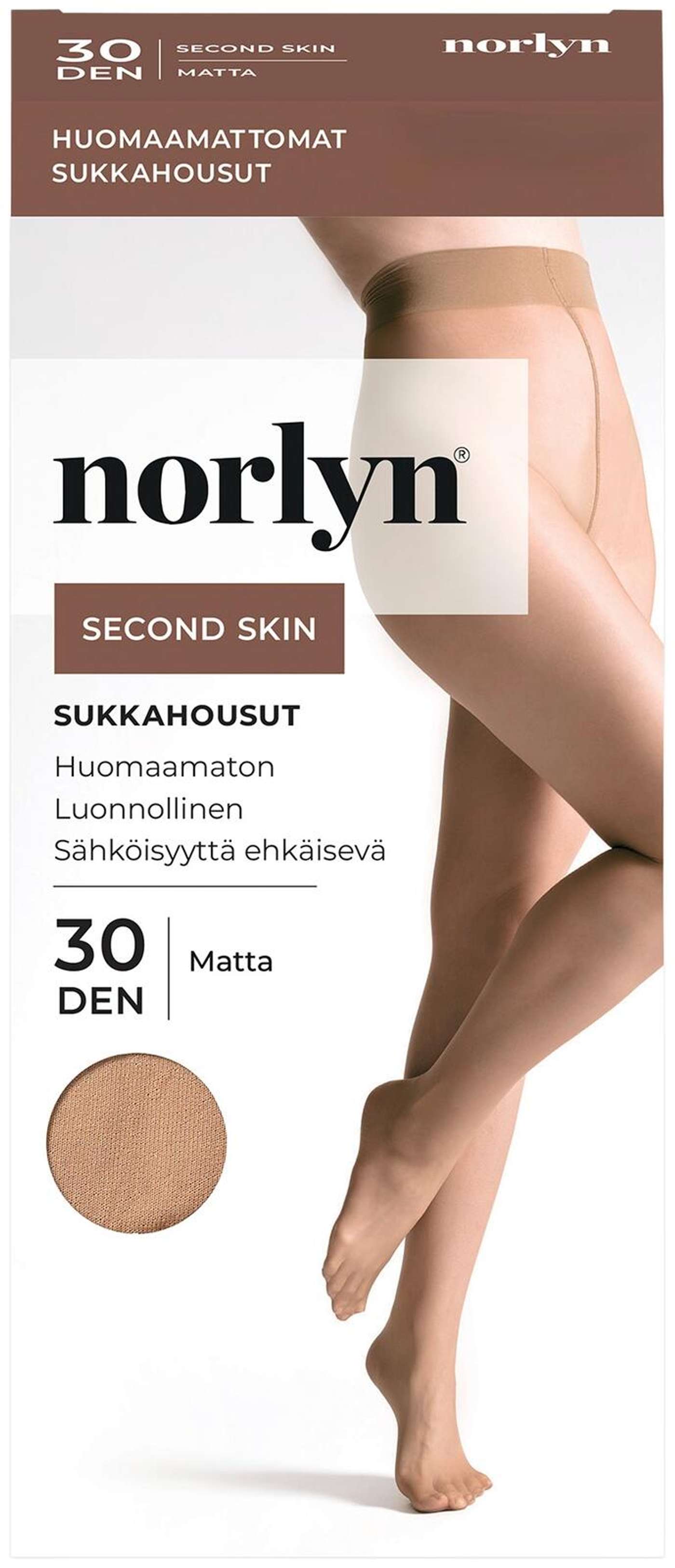 Женские колготки Norly Second Skin 30 ден. (размер 36-40, цвет Песок)