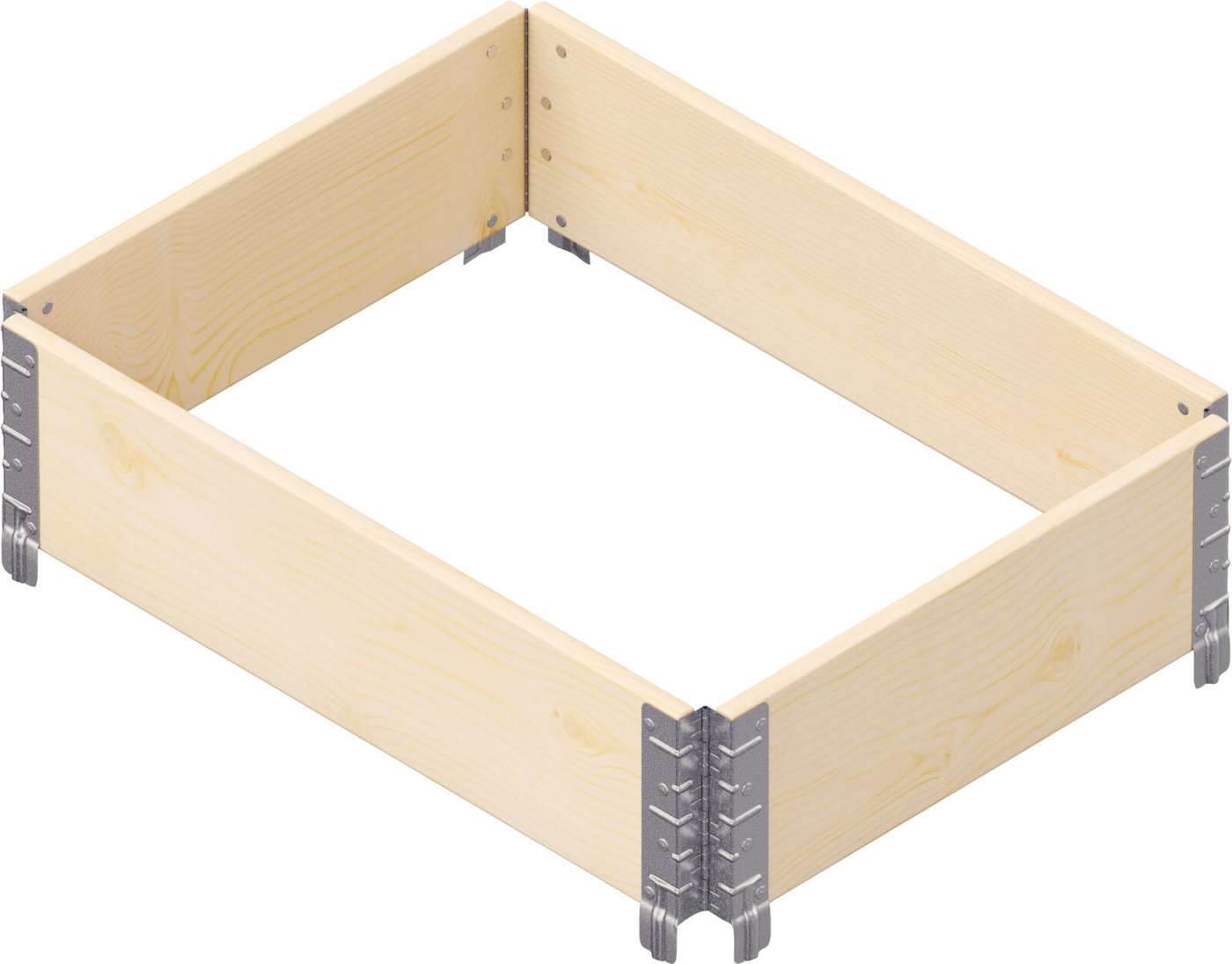 GardenBox ECO бортик для поддона 80 x 60 см цвет дерева (цвет бесцветный)