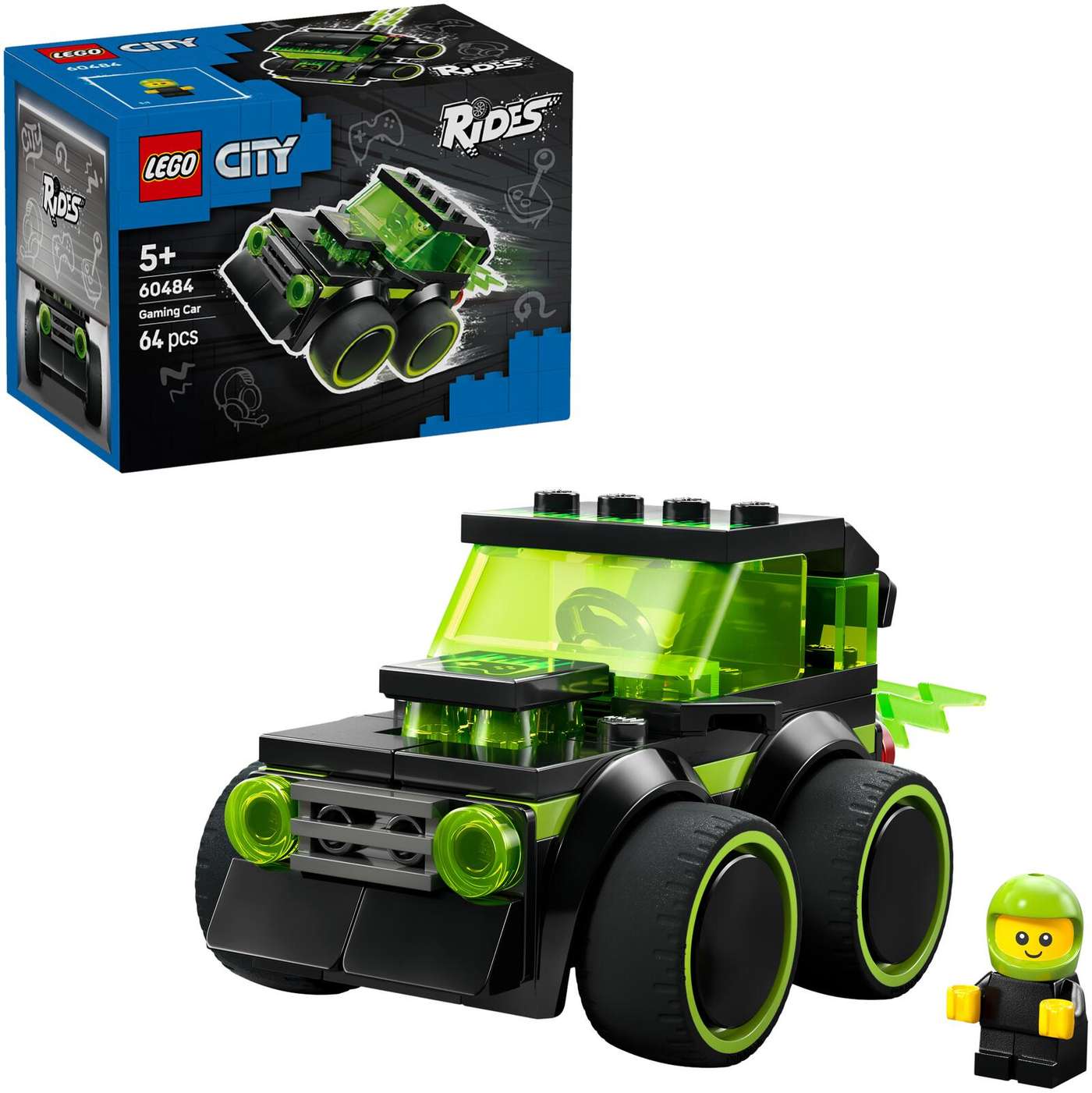 LEGO® City Brick Rides 60484 Го игры - Игра гоночный автомобиль
