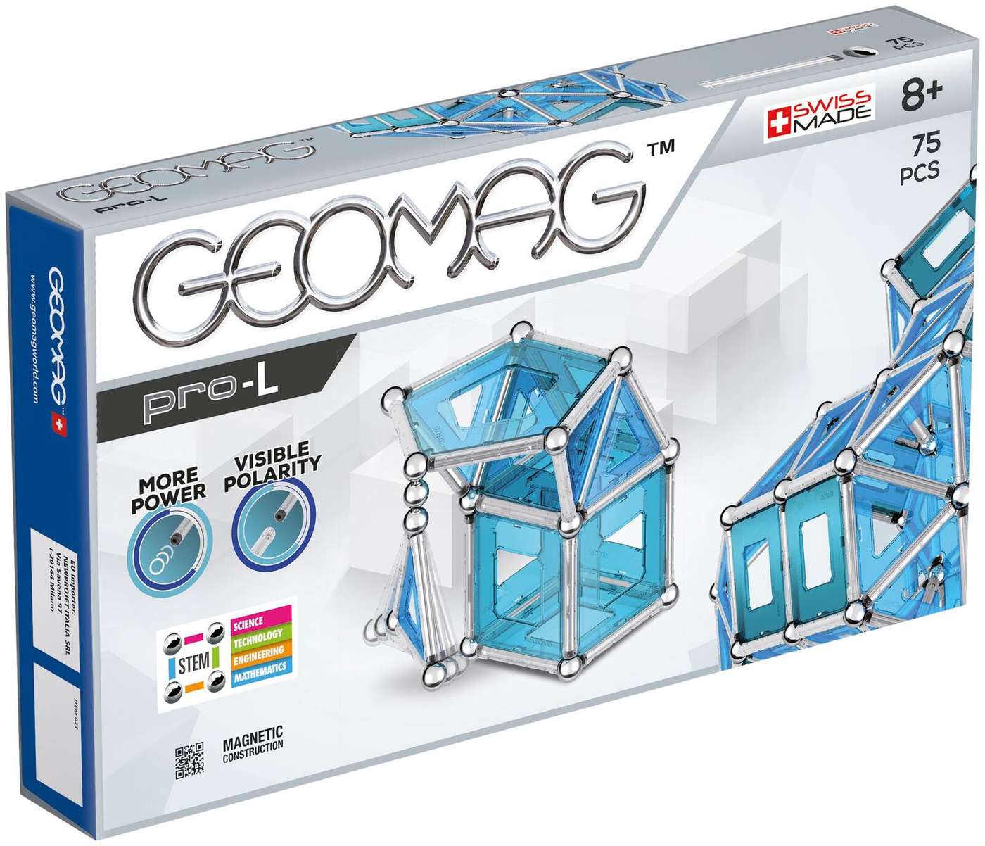 Магнитный конструктор Geomag Pro-L Panels, 75 деталей
