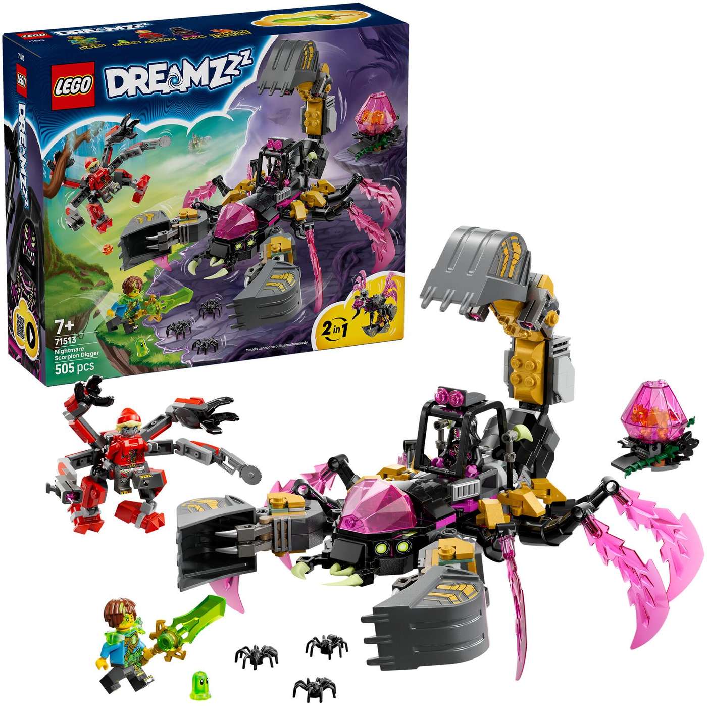 LEGO® DREAMZzz 71513 Экскаватор «Кошмарный скорпион»