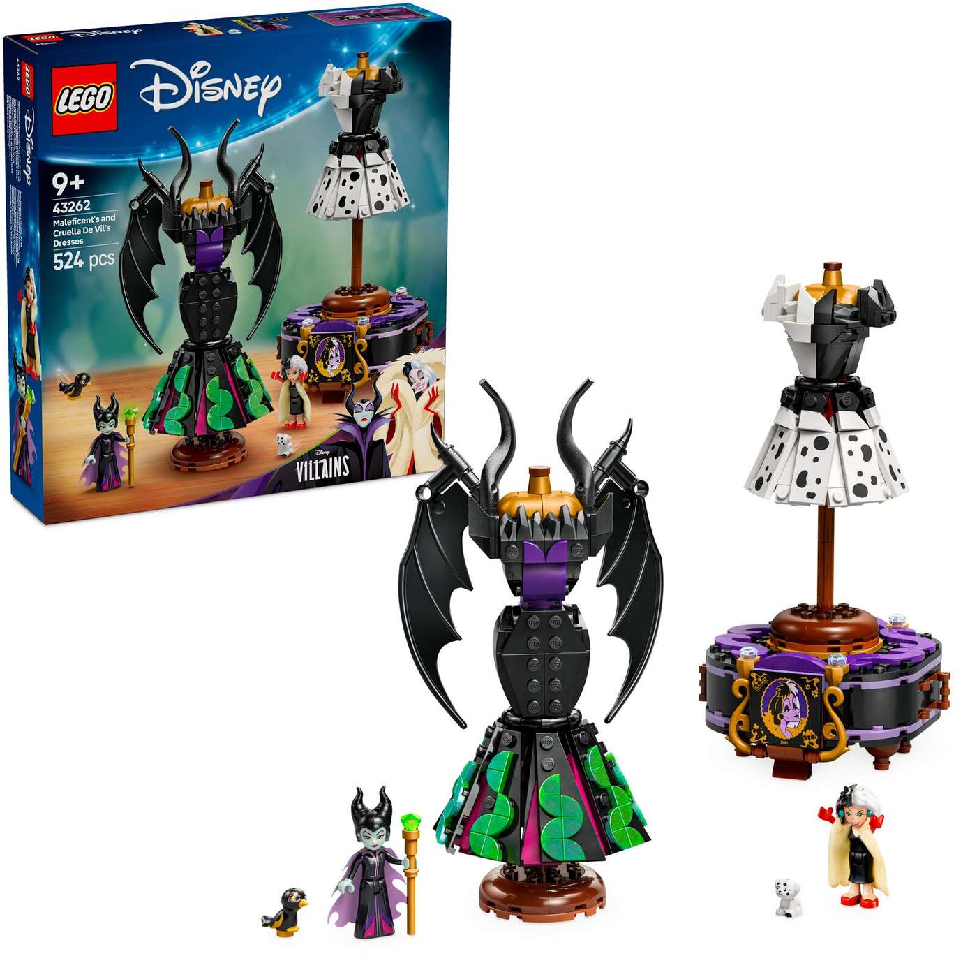LEGO® Disney Classic 43262 Платья Злодея и Круэллы Де Виль