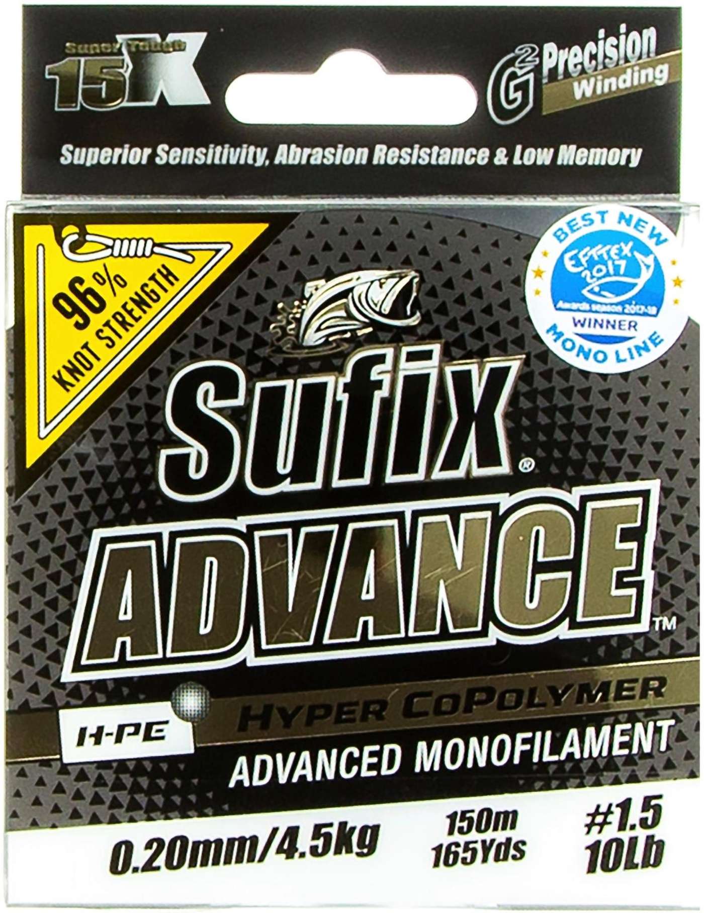 Леска Sufix Advance 150м 0, 20мм / 4, 5кг прозрачная