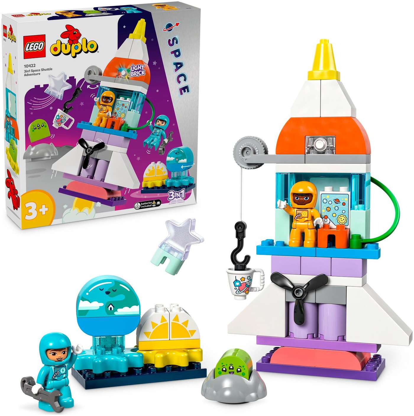 LEGO DUPLO Town 10422: Приключение на космическом шаттле 3-в-1