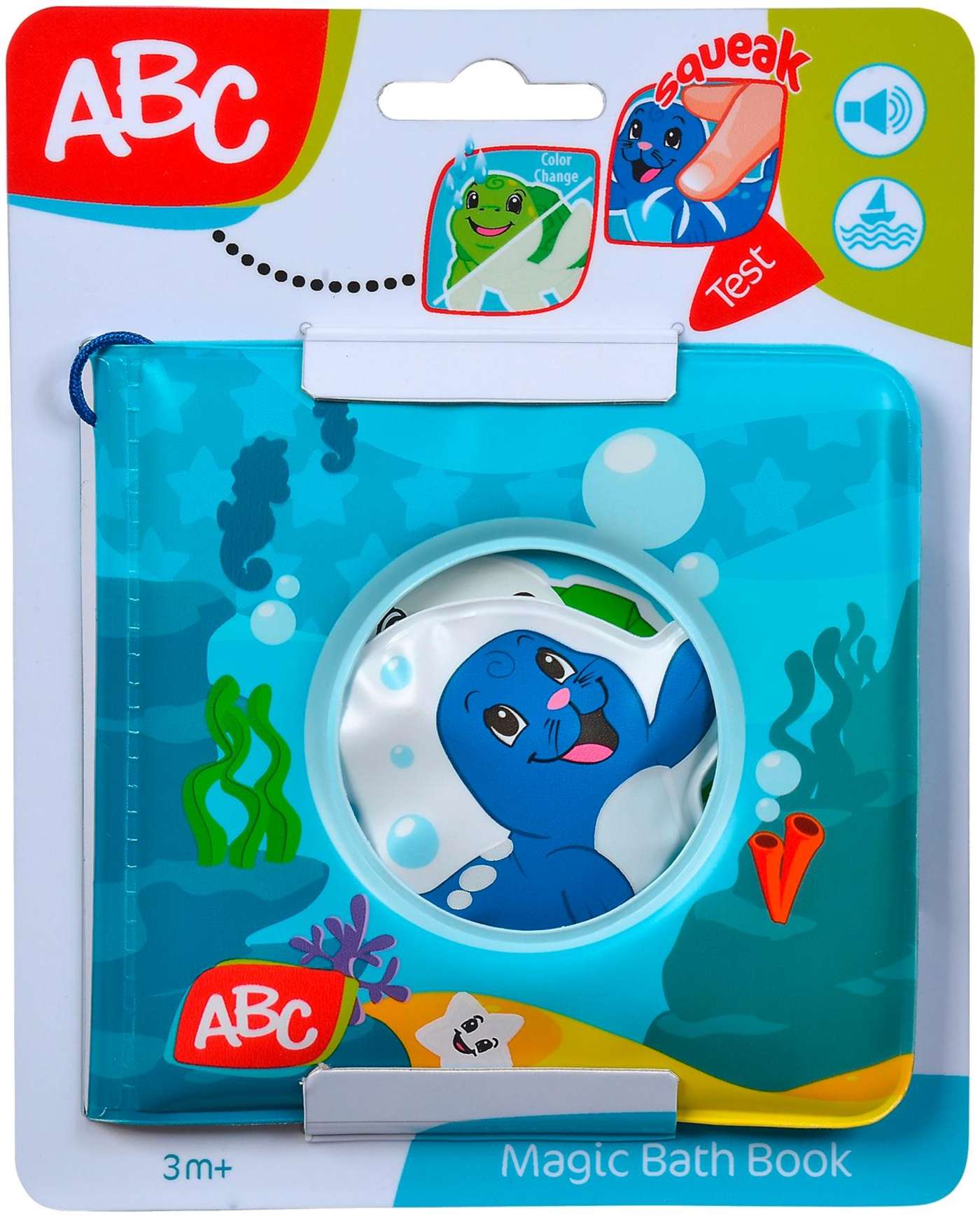 Книга для ванны ABC Enchanting, из подводного мира, 8 страниц, размер 13 х 13 см.