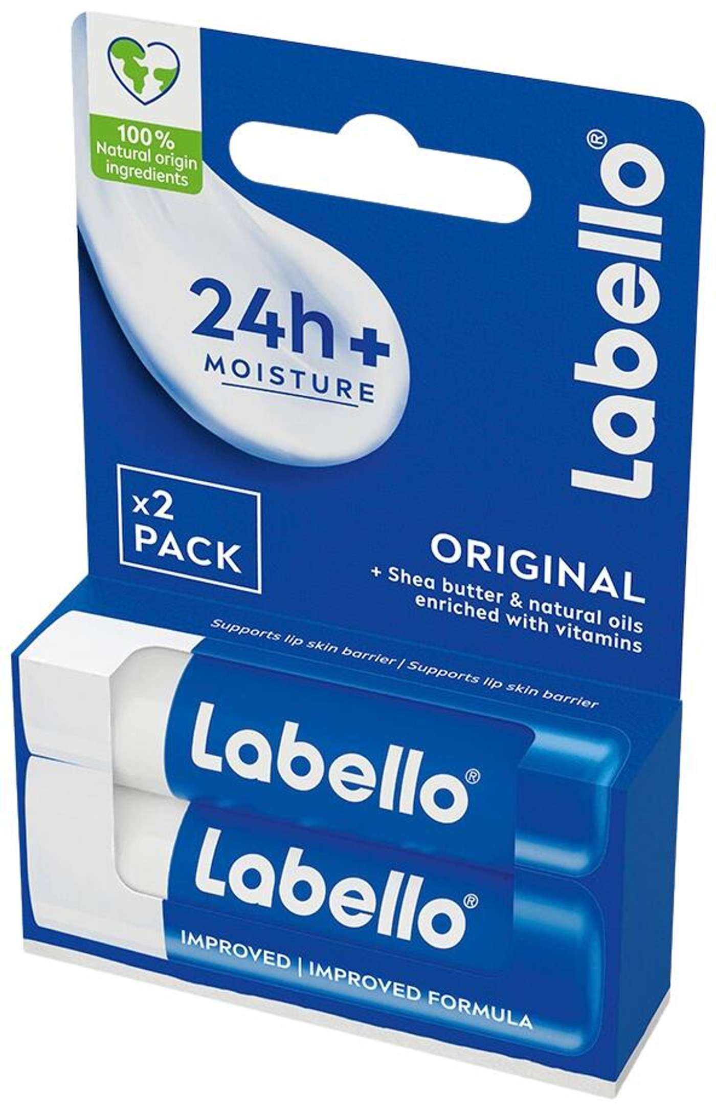 Labello 2x4, 8 г Оригинальный крем для губ