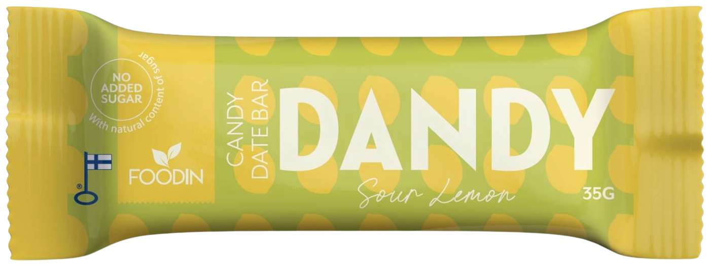 Батончик Foodin Dandy, кислый лимон, 35г