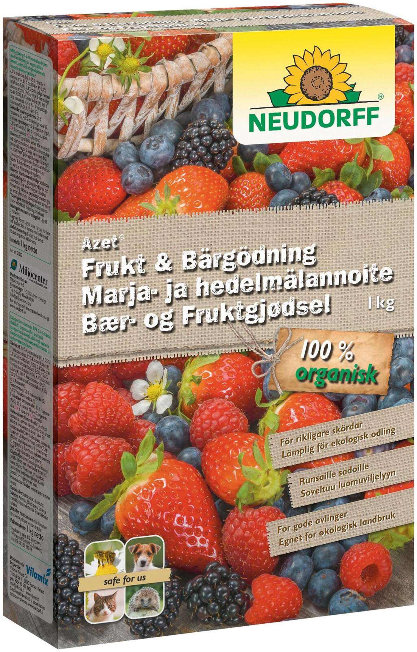 Neudorff ягодно-фруктовое удобрение Азет 1 кг