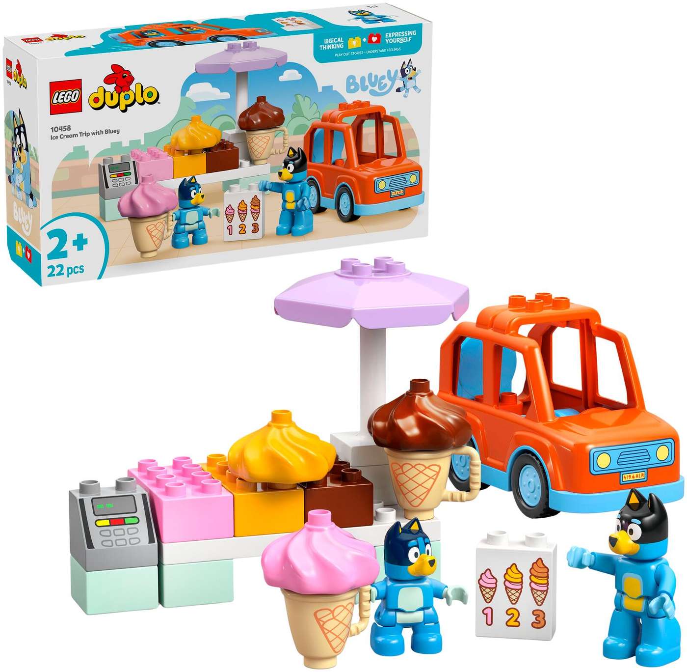 LEGO® DUPLO Bluey (10458) Экскурсия по мороженому с Блюи