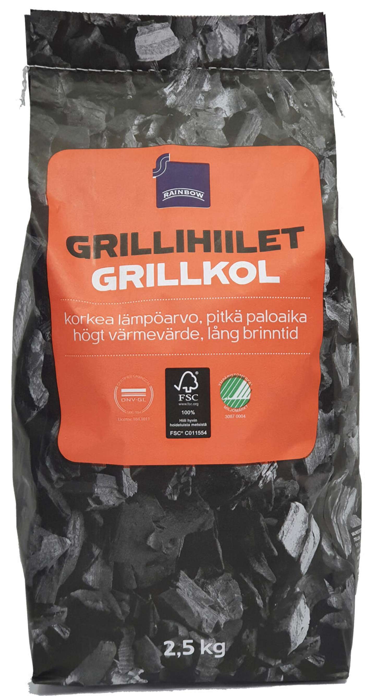Уголь Rainbow Grill 2, 5 кг