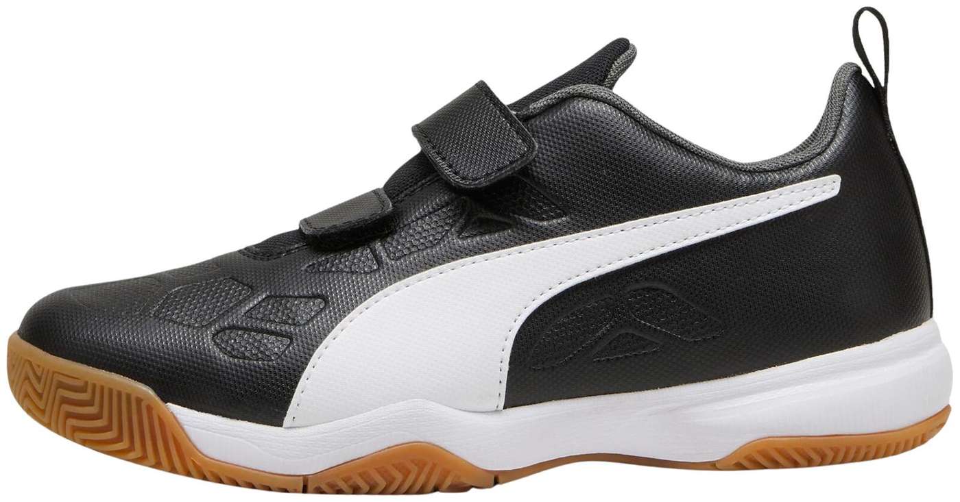 Детская обувь для домашних игр Puma Tenaz V Jr. (размер 1, цвет Puma Black-Puma White-IronGate)