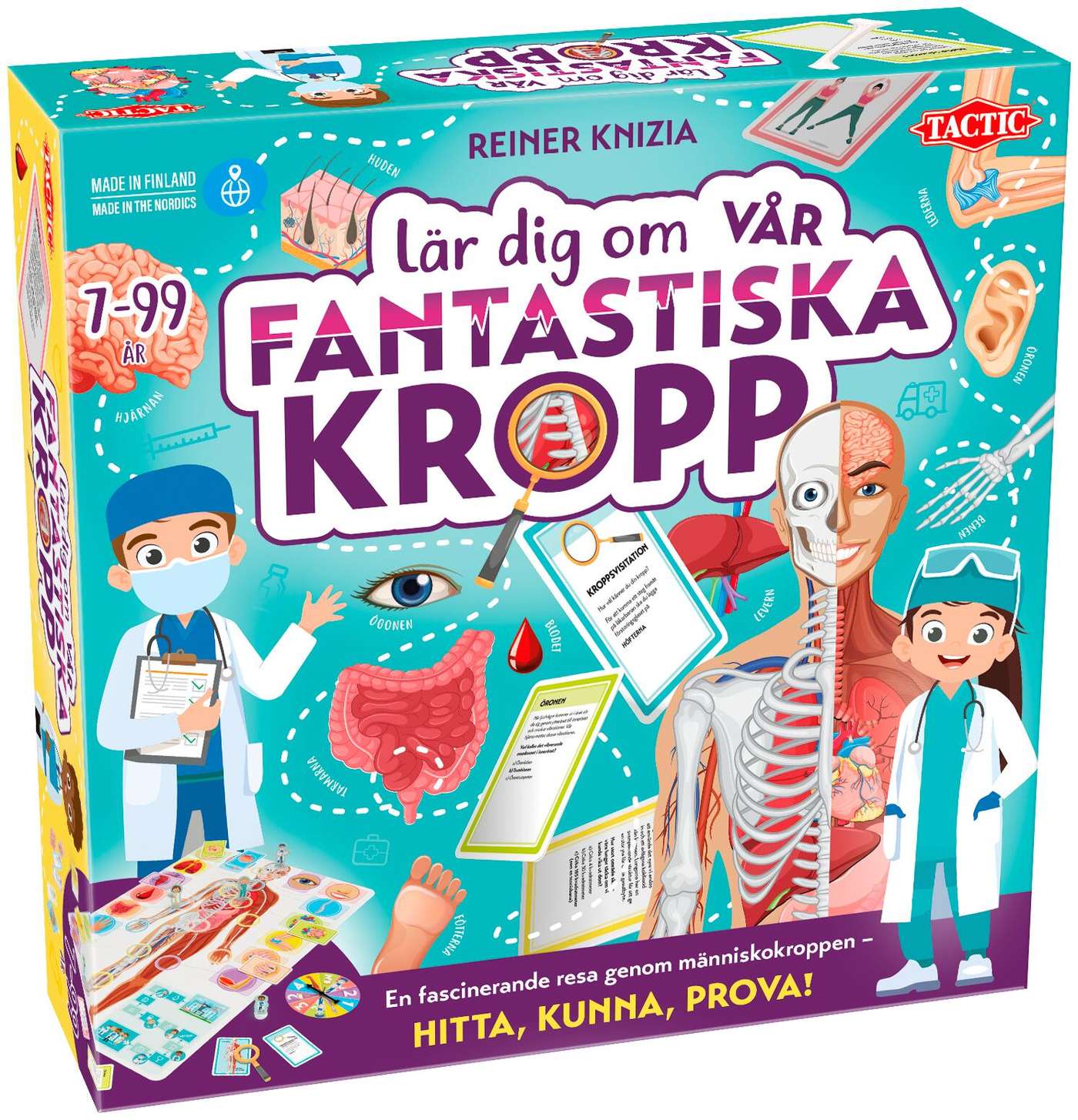 Тактическая настольная игра Lär dig Vår Fantastica Kropp на шведском языке