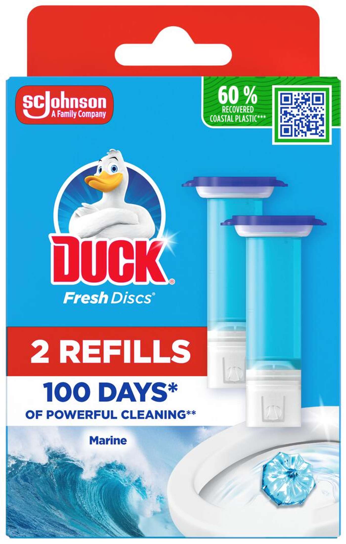 Duck Fresh Discs Marine, 2x36 мл, сменная упаковка