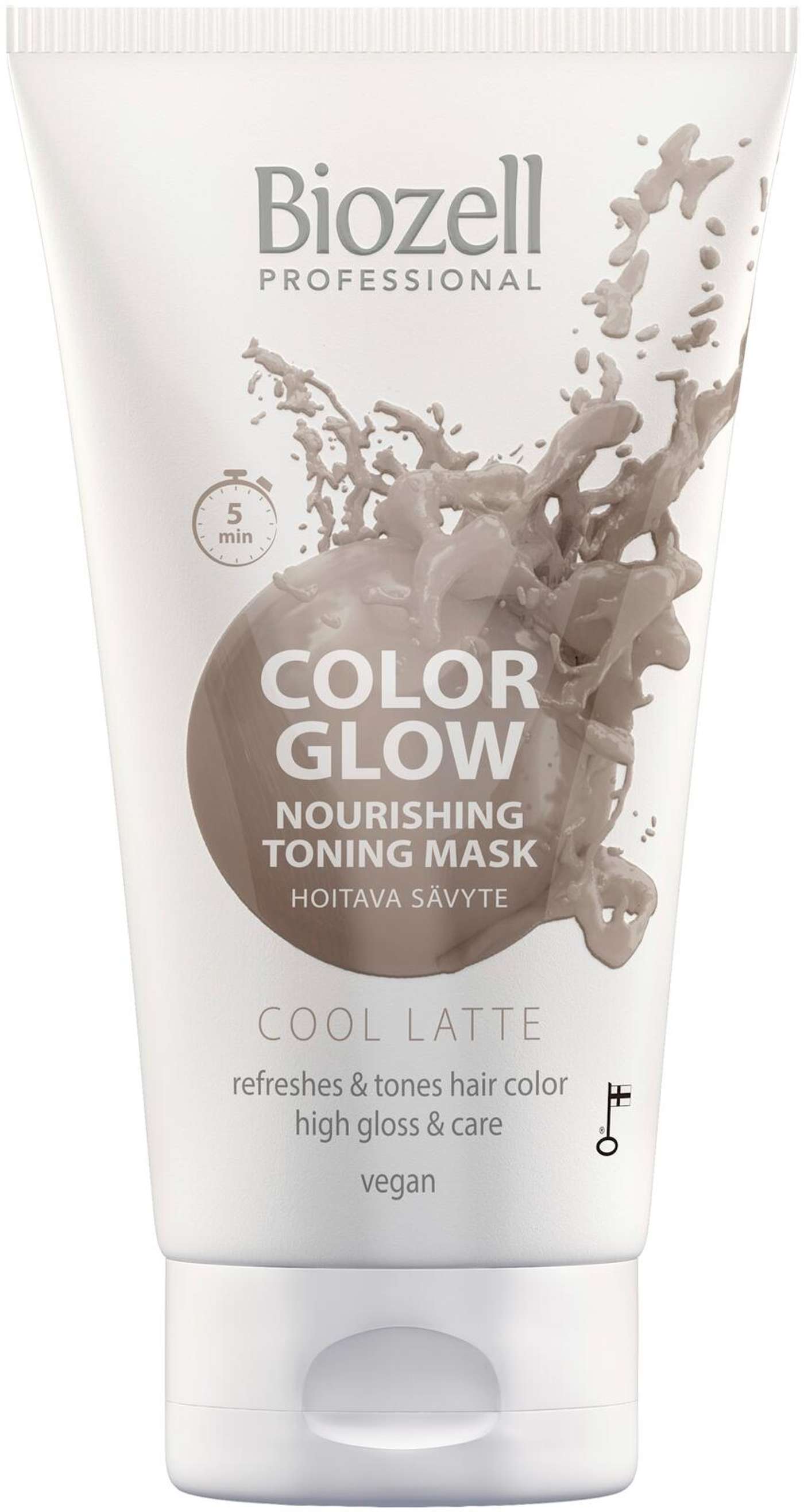 Biozell Color Glow Питательная тональная маска Cool Latte 150мл