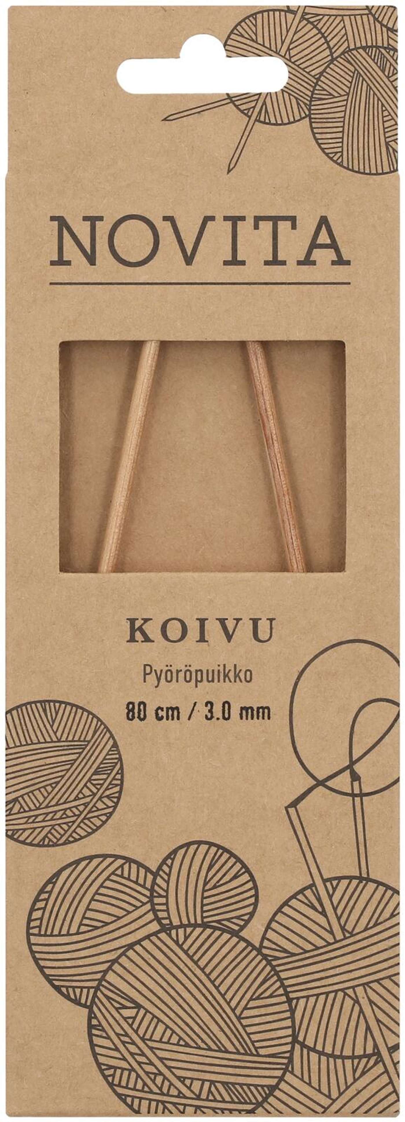 Novita Палочка круглая березовая 80см - 3мм