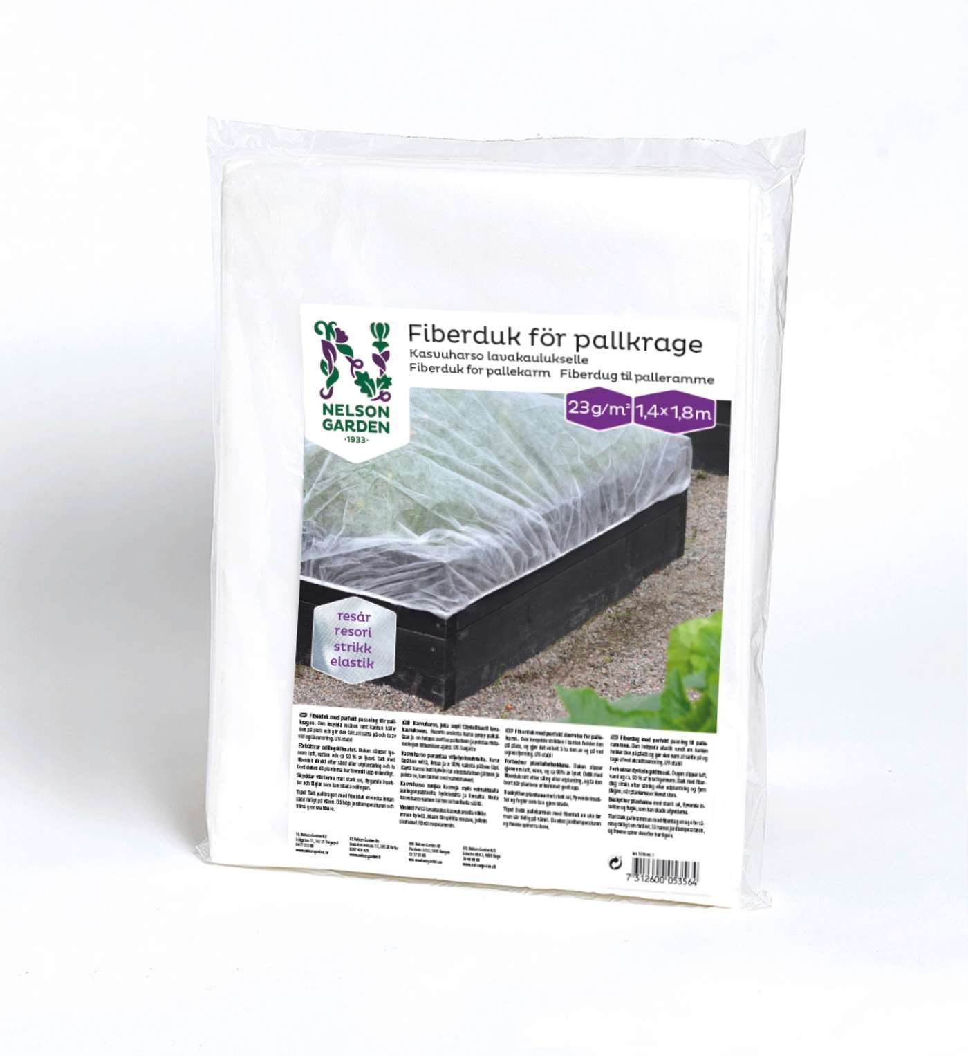 Марля Nelson Garden Growing для бортика поддона с угловыми прокладками 1, 4х1, 8м (цвет БЕЛЫЙ)