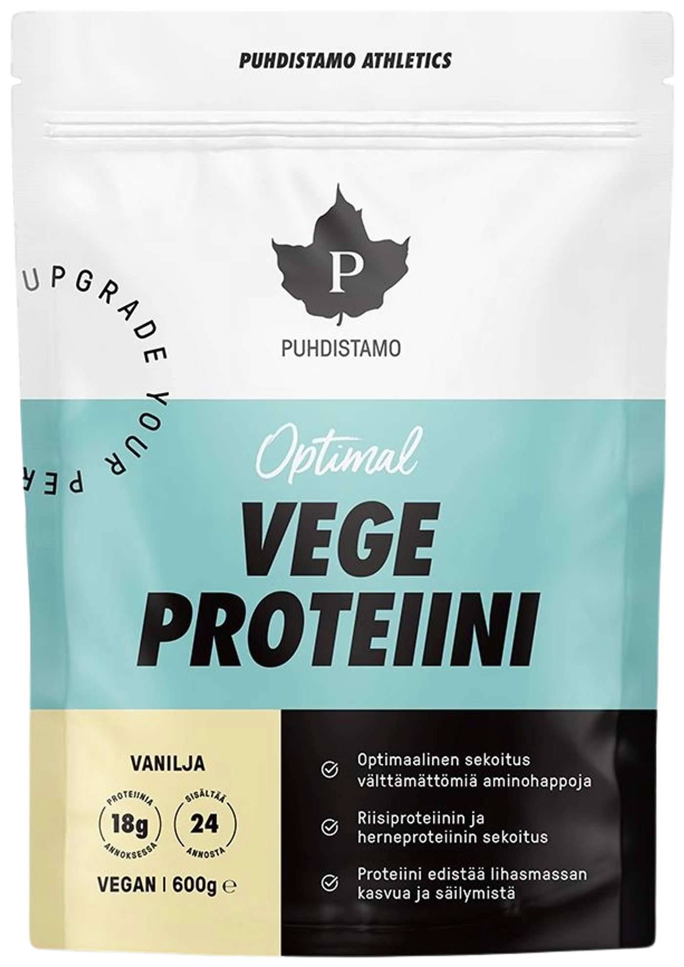 Pudhistamo Athletics Optimal Vege протеиновый порошок ваниль 600 г