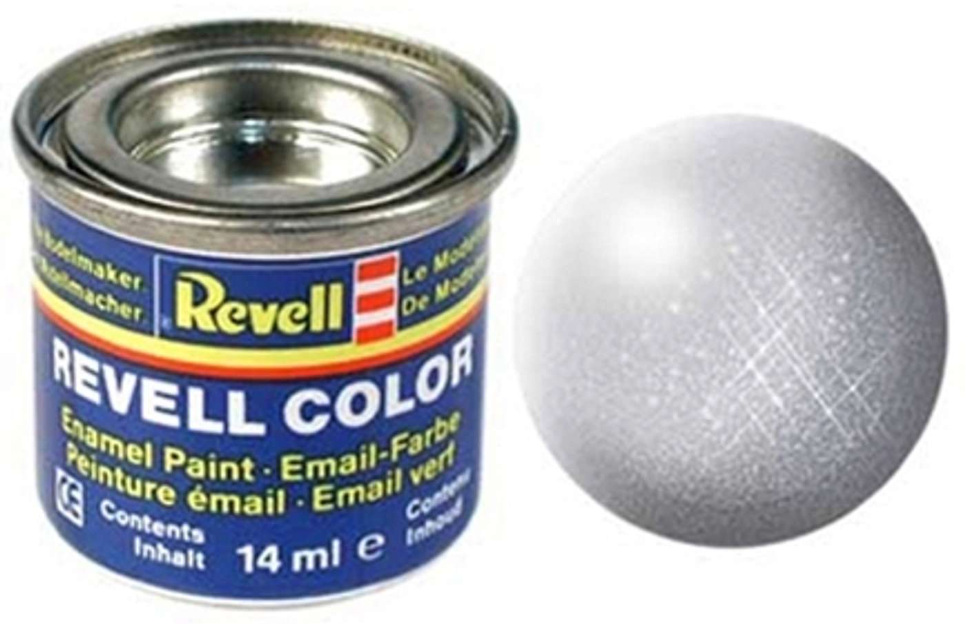 Краска Revell 14мл 90 серебро металлик (цвет серебро)