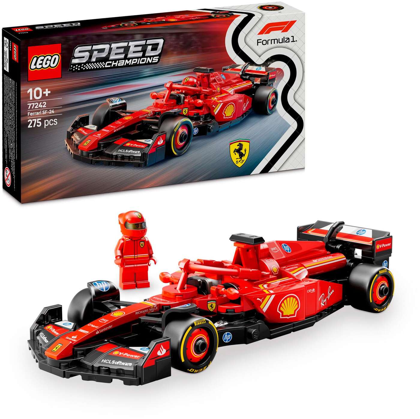 Гоночный автомобиль LEGO® Speed ​​Champions Ferrari SF-24 F1® 77242