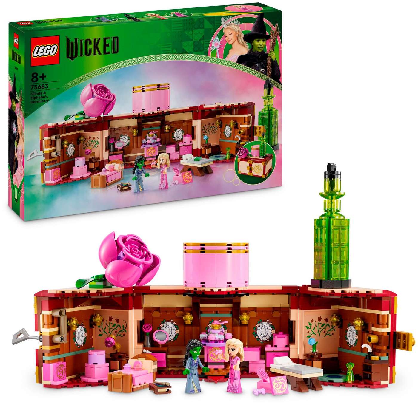 LEGO® Wicked Общежитие Глинды и Эльфабы, коллекционная игрушка 75683