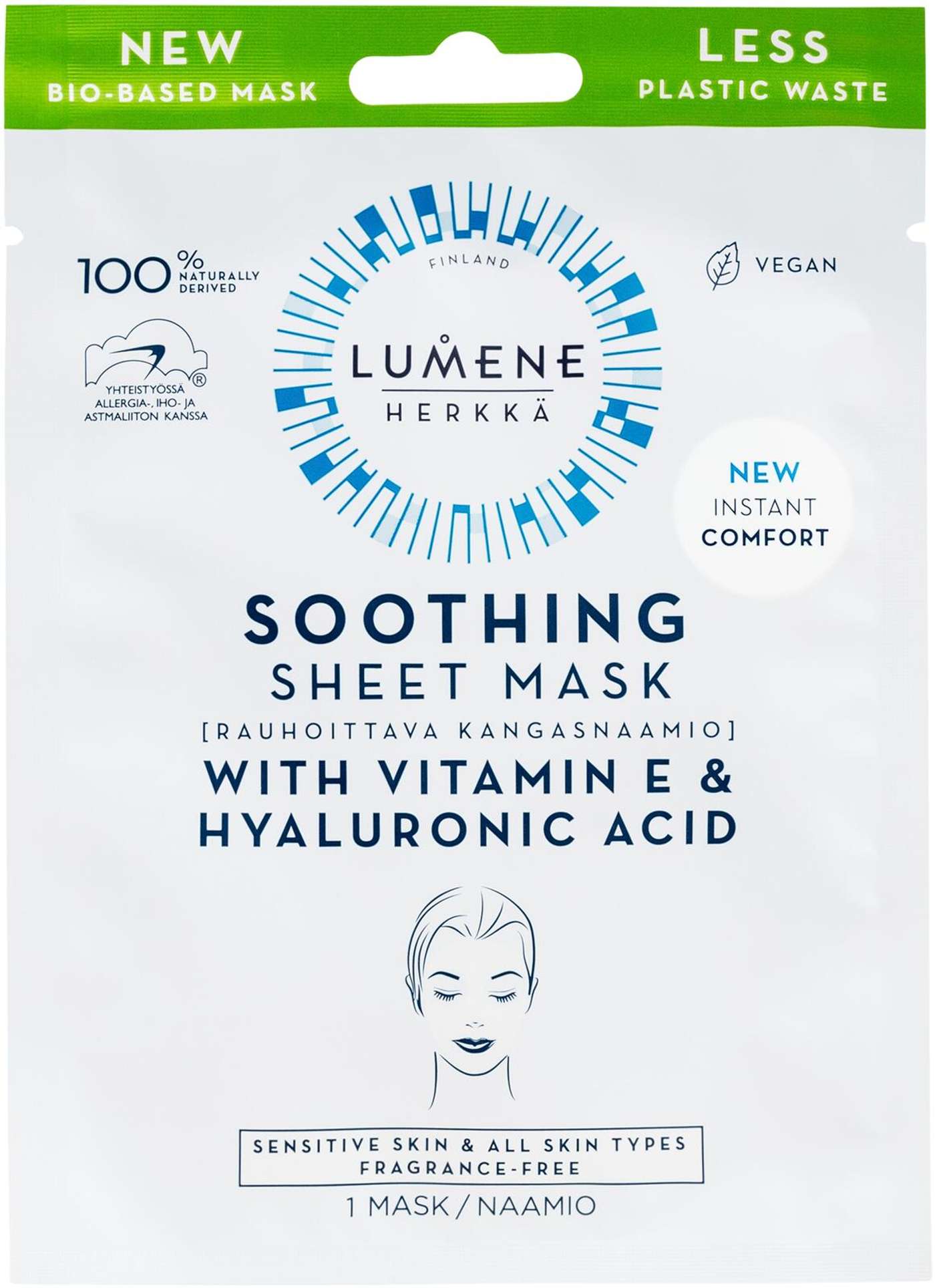 Lumene SENSITIVE Успокаивающая тканевая маска 1 шт.