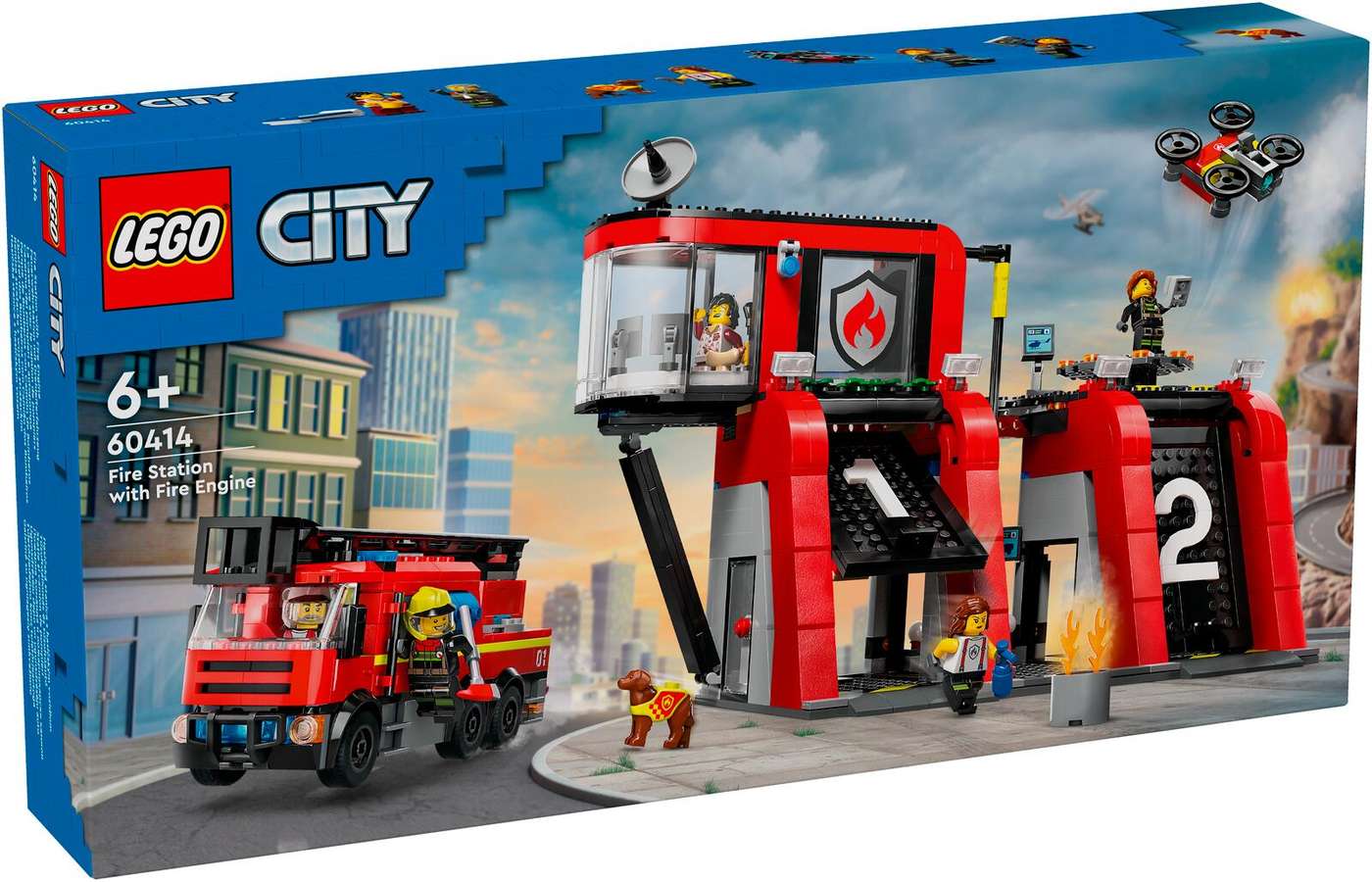 LEGO City Fire 60414 Пожарная часть и пожарная машина