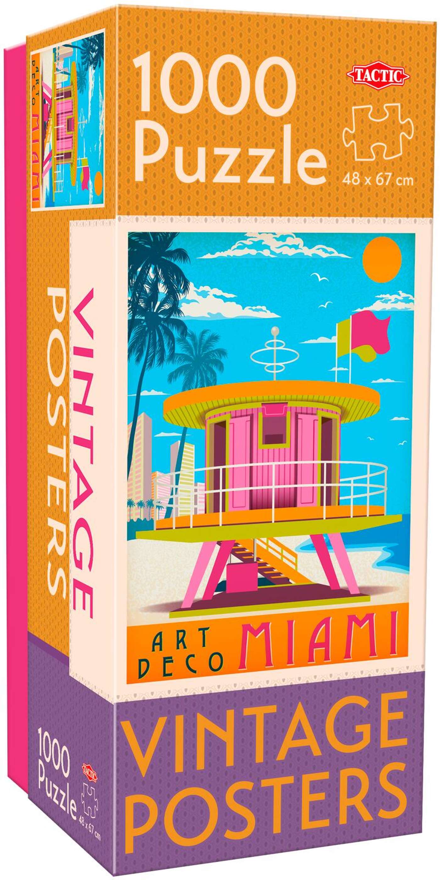 Тактический пазл Vintage Posters Miami 1000 деталей