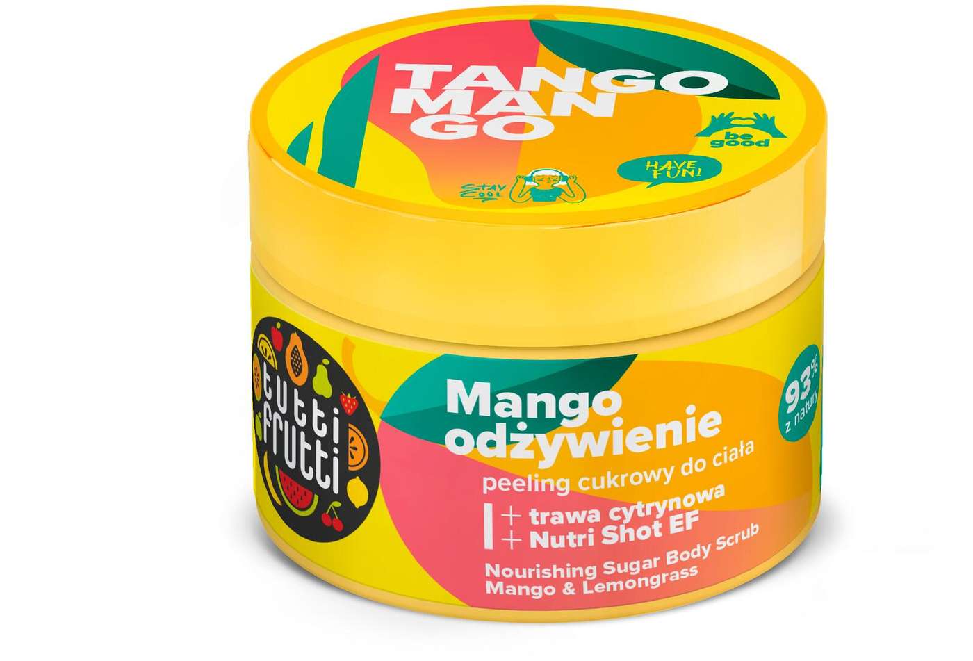 Tutti Frutti Питательный сахарный скраб для тела Манго и лемонграсс 300 г