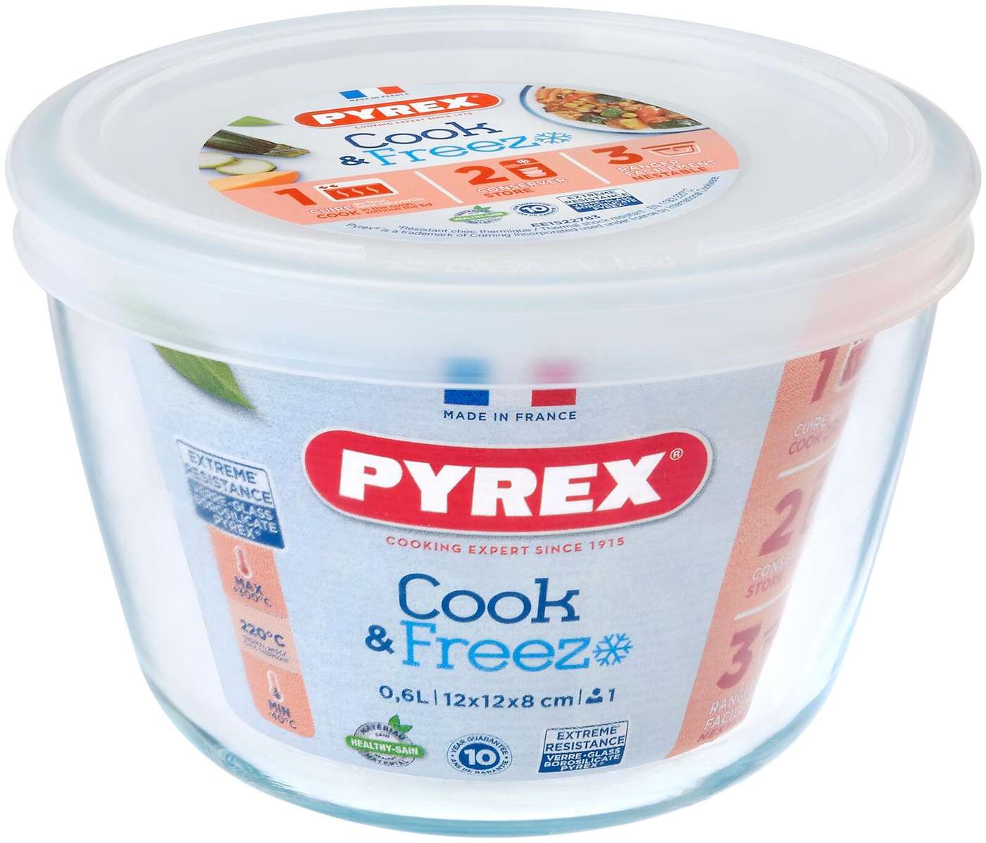 Блюдо из пирекса 0, 6 л Cook&Freeze (цвет Прозрачный)
