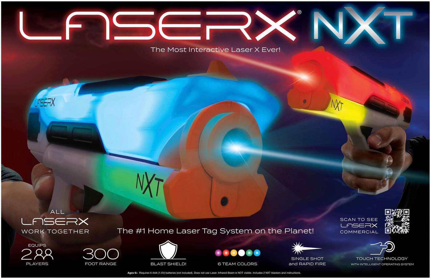 Laser X NXT Double Blaster лазерная пушка, 2 пистолета