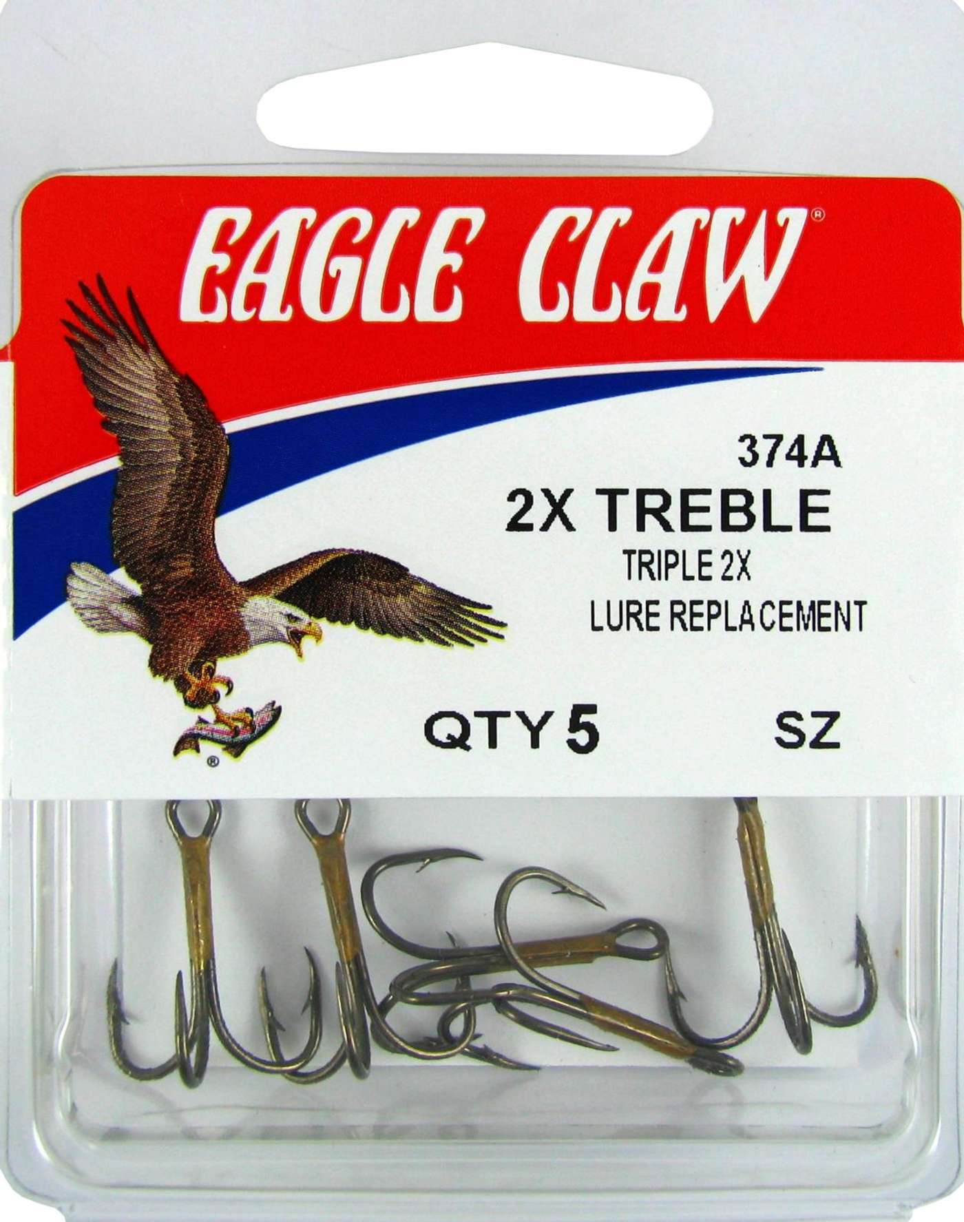 Крючок Eagle Claw 374А 5 шт / кор. (цвет БРОНЗА)