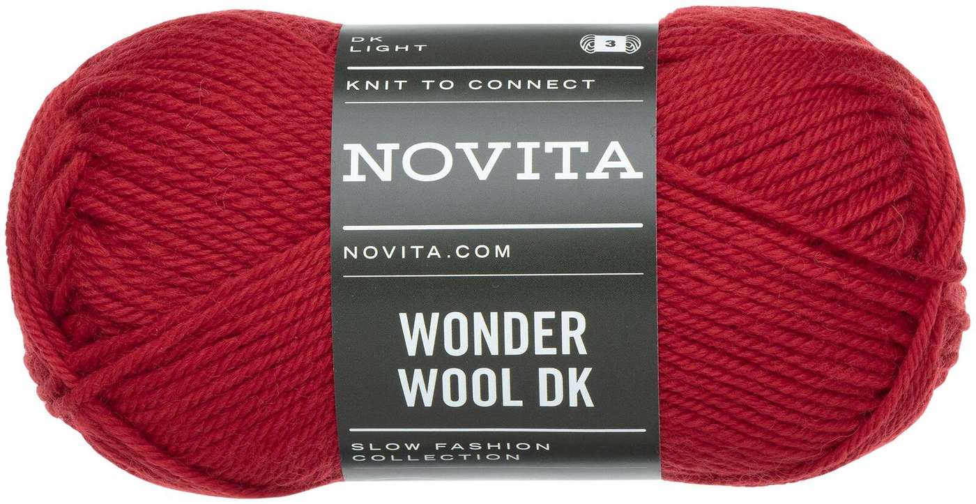 Пряжа Novita Wonder Wool DK 50 г номинал 552 (цвет важность)