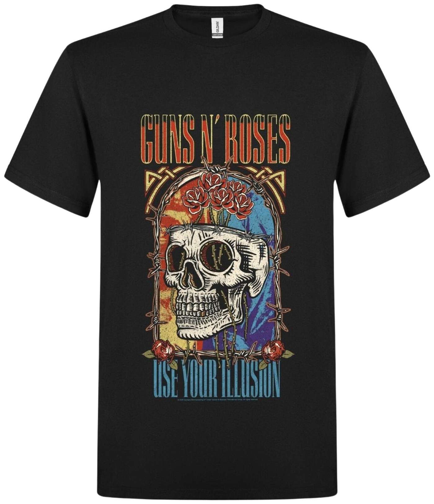 Мужская футболка Guns'N Roses GNR25005 (размер С, цвет черный)